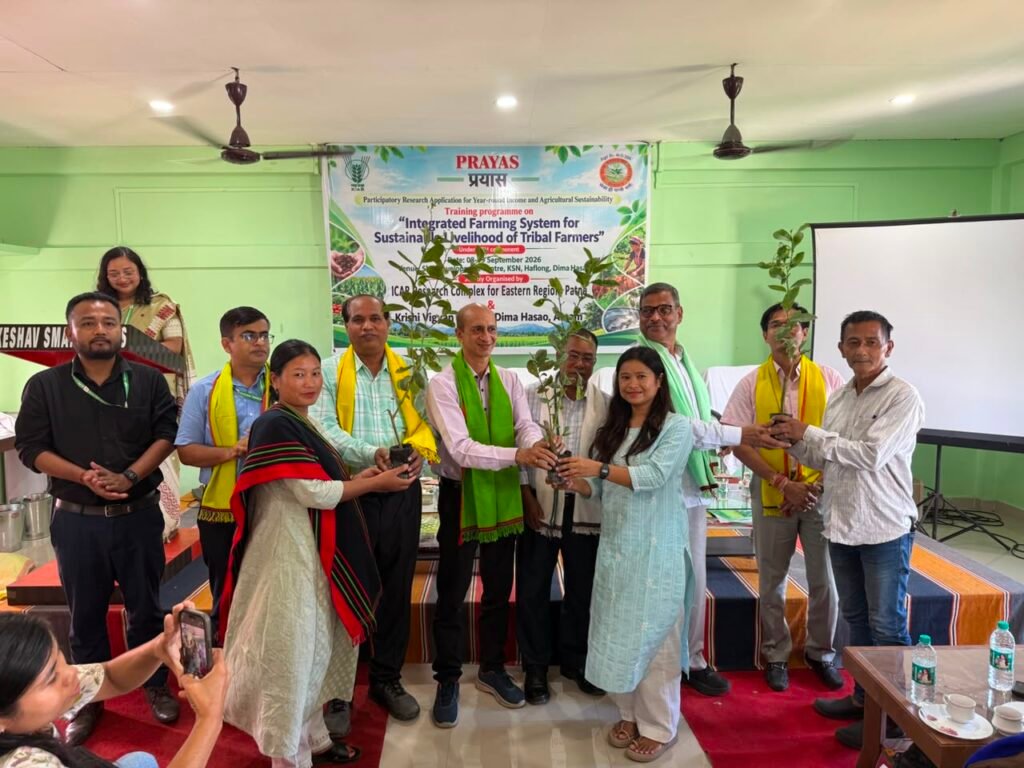 Two-Day Training on Integrated Farming System Organised for Tribal Farmers of Dima Hasao